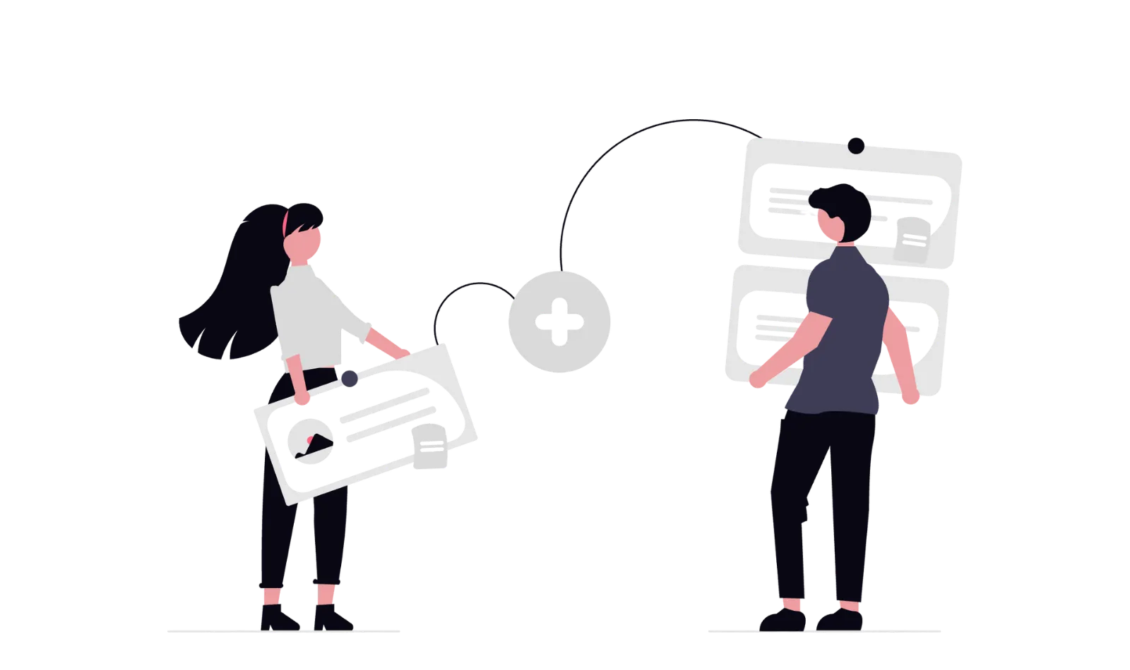 グラフィックデザインを表すイラスト（名刺・パンフレット・販促物）